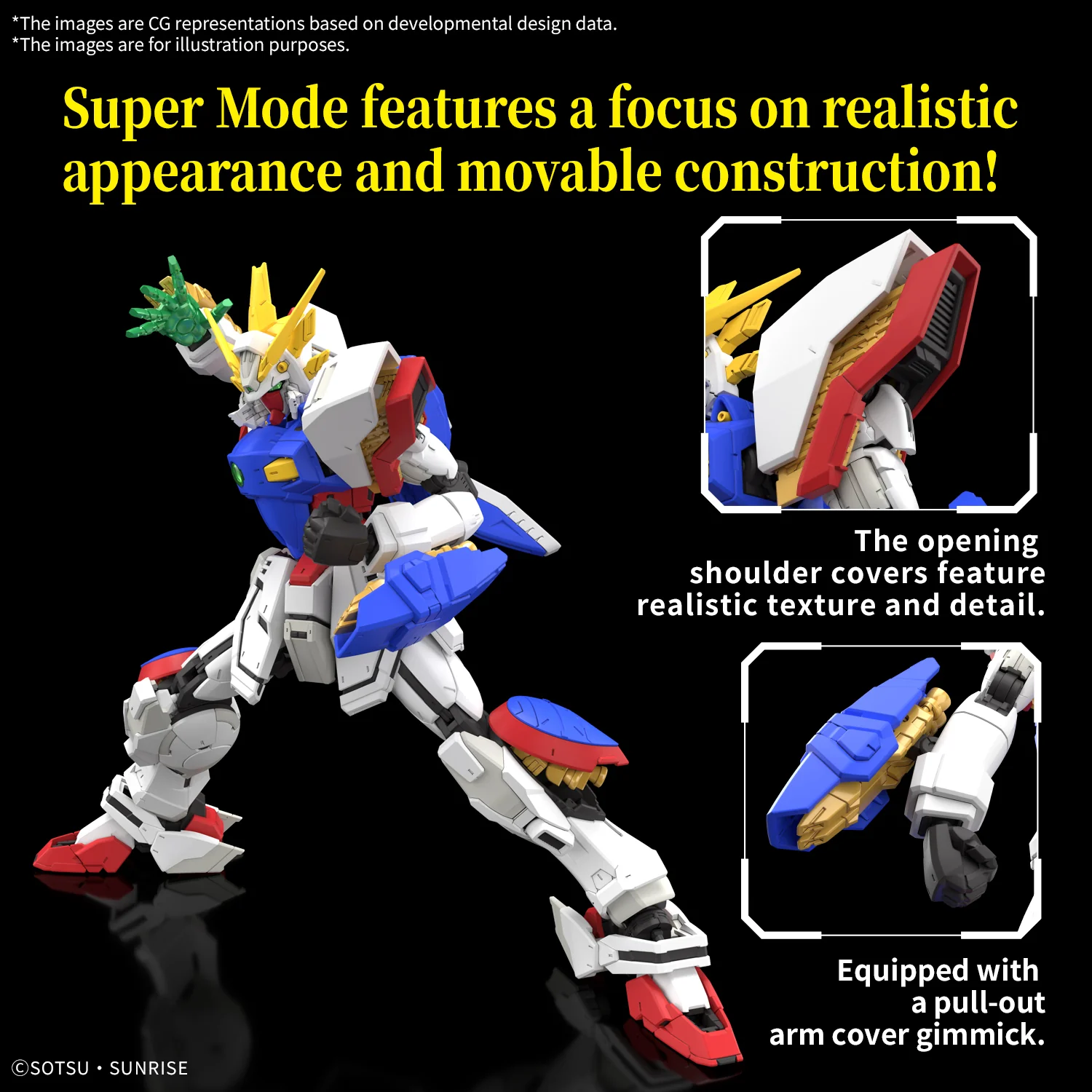MK68705 - GUNDAM - REAL GRADE - SHINING GUNDAM - MODEL KIT 1/144 - Image 4